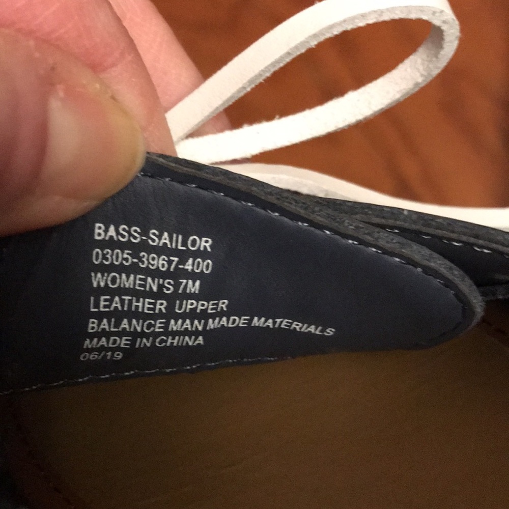 Bass & Co Sailor Boat Shoes size 7M. Womens - Picture 6 of 8
